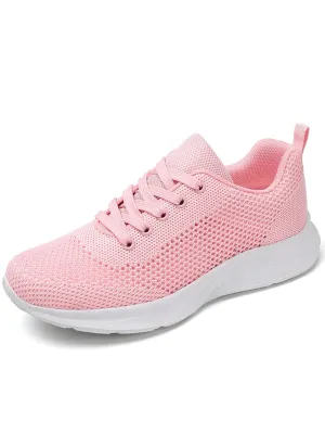 Women's Lace-up Mesh Breathable Walking Tennis Shoes - SF1710