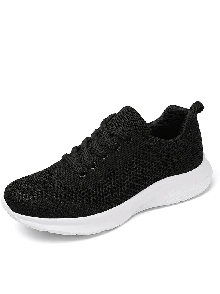 Women's Lace-up Mesh Breathable Walking Tennis Shoes - SF1710