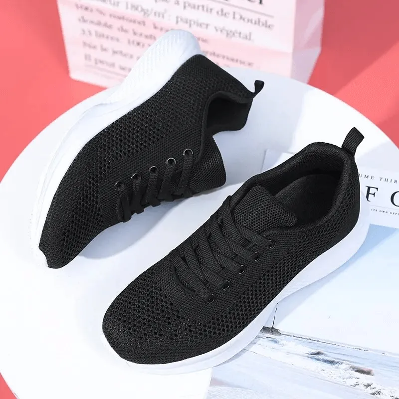 Women's Lace-up Mesh Breathable Walking Tennis Shoes - SF1710