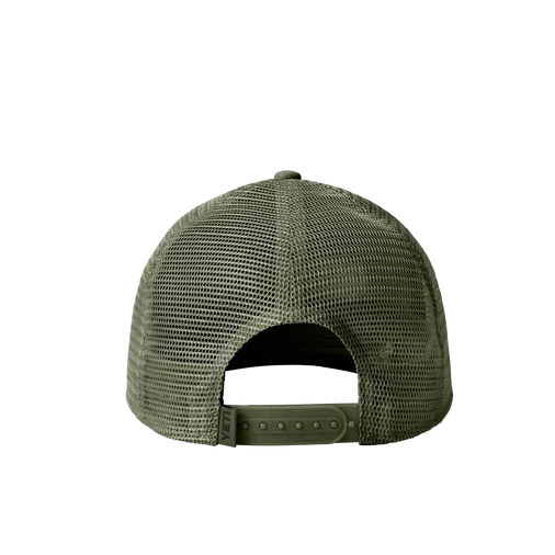 YETI Logo Badge Trucker Hat - Highlands Olive/ Forest