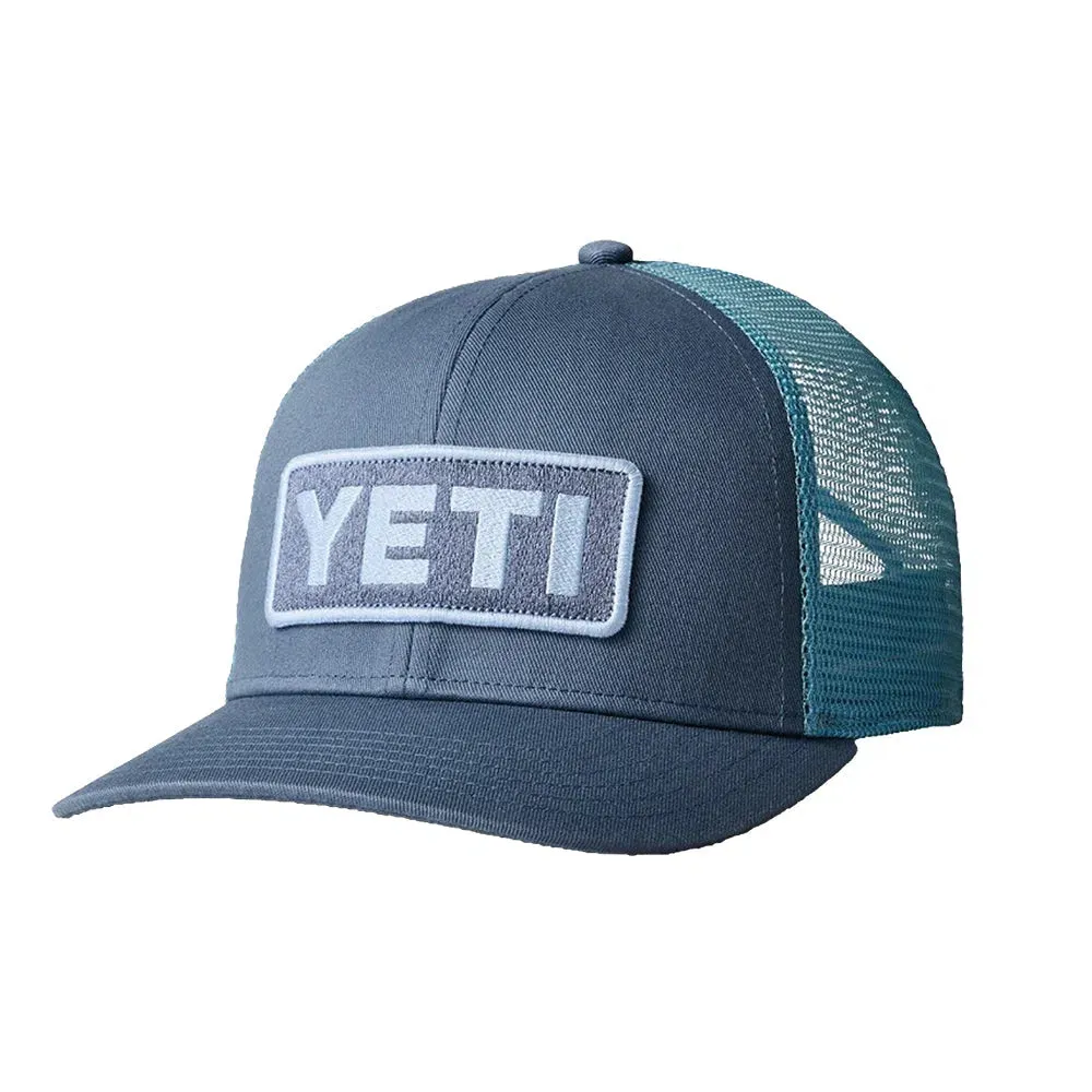 YETI Logo Badge Trucker Hat - Indigo